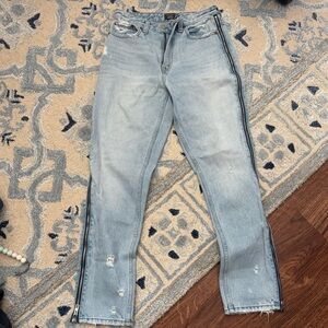 Abercrombie and fitch zipper Light Blue Jeans
